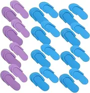 VINTORKY 12Pairs Disposable Spa Slippers for Salon and Pedicure Soft Material Random Colors Lightweight Elastic for Home Use and Guest Convenience