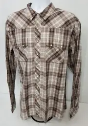 Ariat Retro Fit Long Sleeve Snap Front shirt men's size SMALL western cowboy