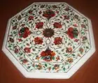 Marble Coffee Table Top Pietra Dura Floral Inlay