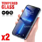 2X Tempered Glass Screen Protector For iPhone 11 12 13 14 15 16 Pro Max XR PLUS