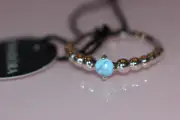 AUTHENTIC NEW PANDORA 2020 SKY BLUE BEADED RING MARCH 198867C07 *CHOOSE SIZE*