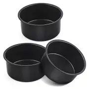 4 Inch Cake Pan Set of 3 Nonstick Stainless Steel Mini round Cake Pans Tin Sm