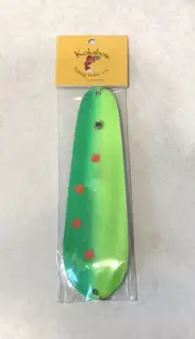 KOKABOW Dodger Trolling Flasher 6” GREEN CHART RED RIDDLER Trout Kokanee New USA