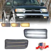 Clear Switchback LED Front Bumper Signal Parking Lights For 99-02 Toyota 4Runner (for: Toyota)