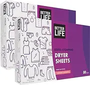 Better Life Natural Dryer Sheets, Lavender Grapefruit, 80 Count, 2 pack, 24221