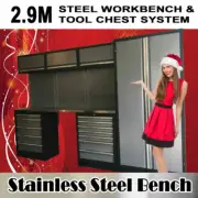 Modular System 2.9M Workbench & Cabinet Heavy Duty Garage (14 Piece)-M-GT combo6