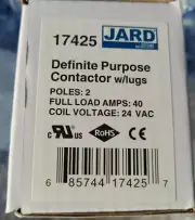 Jard by Mars 17425, 2 Pole Definite Purpose Contactor (40A, 24V)