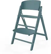 Cybex Gold Click&FOLD High Chair, Grows with Your Child, 3-99 Years, Suitable from Birth with Separate attachments, Beechwood, Stone Blue