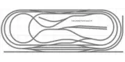 Bachmann E-Z Track Train Layout #035D Train Set HO Scale 5' X 14' DCC Switches