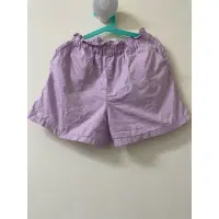 在飛比找蝦皮購物優惠-Uniqlo 女童彈性紫色短褲