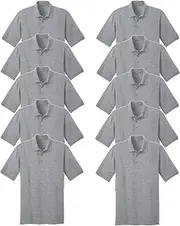 [PriceDumb] 10 Pack Mens Cotton Blank Plain Jersey Golf Polo Collar T Shirt Tee Tops Bulk