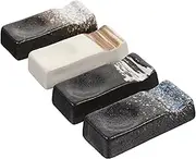 GREENADSCAPE 4pcs Ceramic Chopstick Rest Set Elegant Holders for Chopsticks Spoons Forks Multi Functional Tableware for Home Restaurants Hotels Washable Design