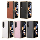 Rugged Plating Case For Samsung Galaxy Z Fold 6/5/4/3 Shockproof Mag Safe Cover