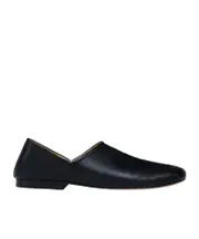 Lemaire Square Toe Folding-Heel Slippers 44,45,35,41,42,43 black