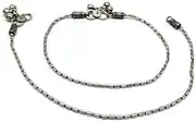 [Generic] 925 Sterling Silver Anklet, 27.7 cm Length, 22.8 g, Traditional Payal Design