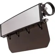12" Panoramic Rearview Mirror - Black with Tinted Sun Visor MOD12VMT-BK