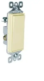 Pass & Seymour TM873ICC10 3 Way Rocker Switch, 15A-NEW