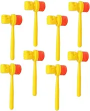 TOYANDONA 8pcs Hammer Accessories Hammer Game Playset Educational Puzzle Bench Hammer Soft Hammer Mallet Golden Eggs Hammering Tools Claw Hammer PVC Yellow