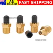 4PCS 1/4 NPT MPT Brass Air-Compressor Tank Fill Valve-Schrader Adapters Fitting