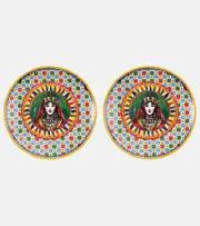[Dolce & Gabbana Casa] Dolce & Gabbana Casa Carretto Siciliano set of 2 dessert plates