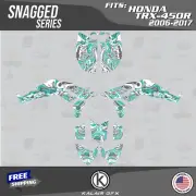 Graphics Kit for HONDA TRX450R TRX 450R (2006-2017) 16 Mil Snagged Series - Teal