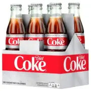 coca cola classic Diet Soft Drink 8 Fl Oz glass 6pack