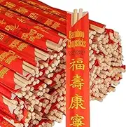 Palillos UV Treated Premium Disposable Bamboo Chopsticks Sleeved and Separated (300 Sets )