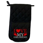 Love My Girlfriend Valentines Day - Mitt Kitchen Glove Mitts Double Oven Gloves