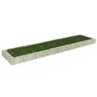 Gabion Raised Garden Bed Galvanized Steel 400x100x20 cm Outdoor Planter