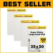 Versatile 25x30" Super Sticky Easel Pad - 30 Sheets, Ideal for Remote Learning