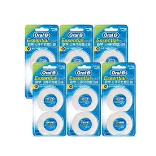 【Oral-B 歐樂B】薄荷微蠟牙線50公尺 x 12入