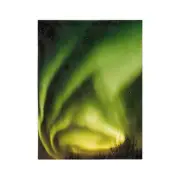Swirl Aurora Borealis Microfiber Blanket - Cozy Fleece Throw