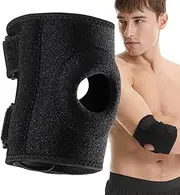 Tennis Elbow Straps for Men | Breathable Elbow Stabilizer Brace - Non-Slip Protective Gear, Compression Design, Adjustable Fitness Arm Knee Protector