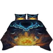 Celestial Sun Moons God Deer Coverlet