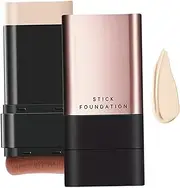 Foundations Stick with Brush, Waterproof Long-lasting Hydrating Concealer Stick Foundations Makeup Accessories, Bright White