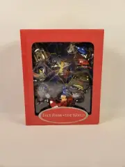 Vintage RARE DISNEY Four Parks One World Story Book Christmas Ornament NIB