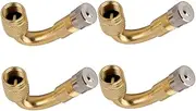 ibasenice 4pcs 45 Copper Tire Valve Extender Kit for Cars Motorcycles Easy Inflation Valve Stem Extension Adaptor Fit for Optimal Tire Performance