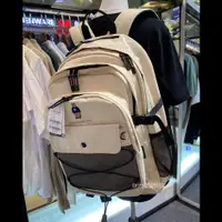 在飛比找蝦皮購物優惠-韓國WHO.A.U 熊熊 刺繡 背包 網格透視後背包 書包 