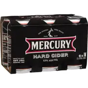 Mercury Apple Cider Hard Cans 6x375ml Pack