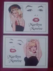 SELLOS DOMINICA MNH 1997 2 HOJITAS 6€ MARILYN MONROE