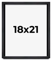 18x21 Shadow Box Frame Black | 1 Inches Deep Real Wood Farmhouse Shadowbox Displ