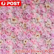 UP6PCS Artificial Flower Wall Panel Hydrangea Bouquet Floral Wall Panels Wedding