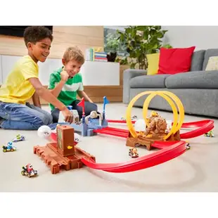 風火輪MarioKart庫巴城堡軌道組 瑪利歐賽車 小孩車子玩具 拼接軌道