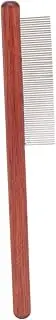 Hair Lice Comb Fine Teeth Stainless Steel Lice Removal Comb with Ergonomic Wooden Handle for Hair Care