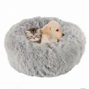 PV Velvet Plush pet Kennel bed 50cm x 20cm for under 10kg Col. Grey