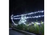 24m 200 LED Christmas Fairy Light Clear String White