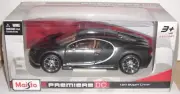 NEW! Maisto Premiere DC Grey Bugatti Chiron Die-cast 1:24 Scale