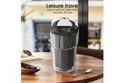 460ml Double wall insulated Coffee Cup Black