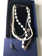 SWAROVSKI statement multi chain/parts necklace with box