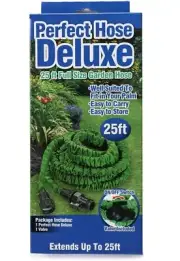 Perfect Hose Deluxe 25ft Expanding Garden Hose Fast Free Shipping !!!